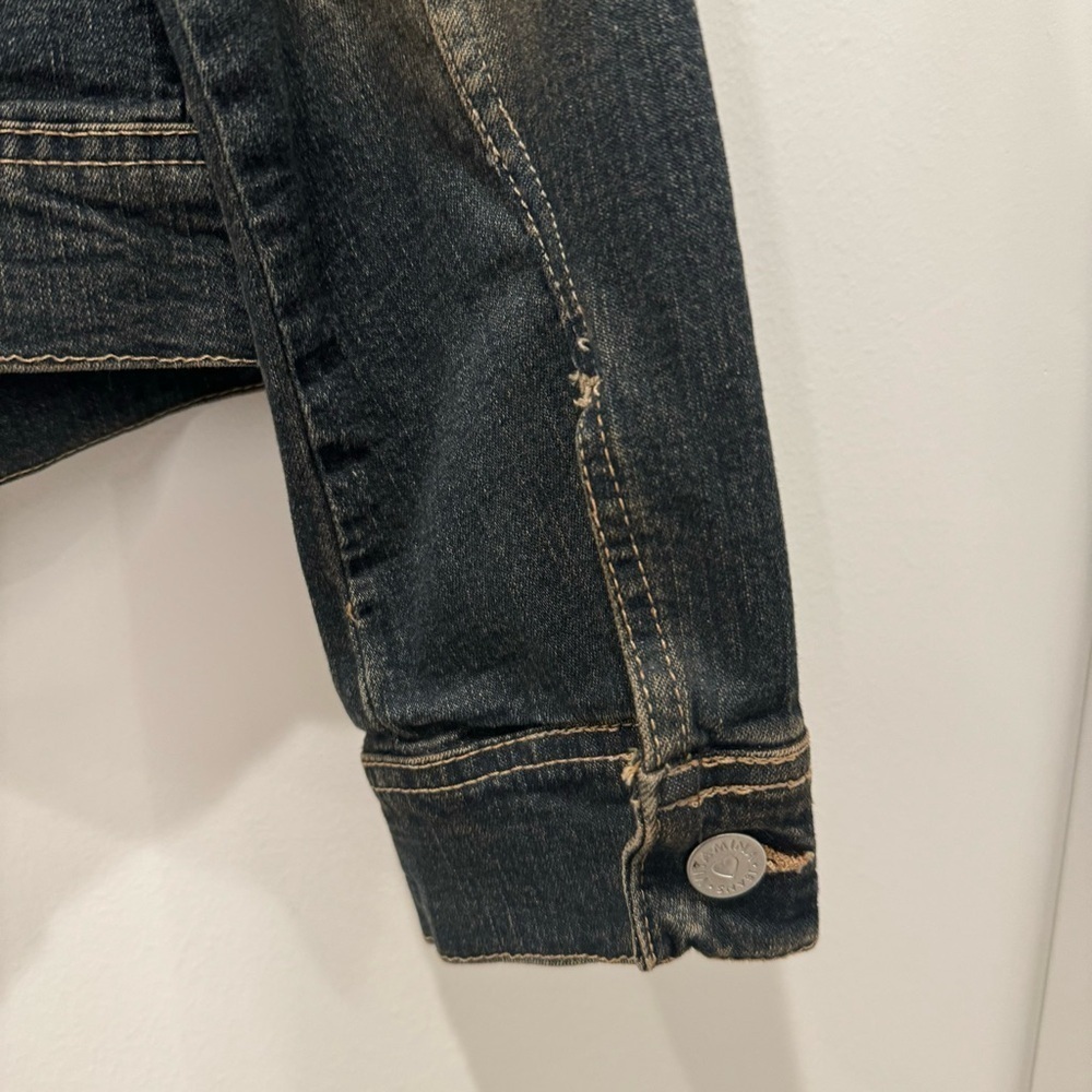Vitamin A Jeans Blue Denim Jacket Women’s Large Button Front - Picture 8 of 10